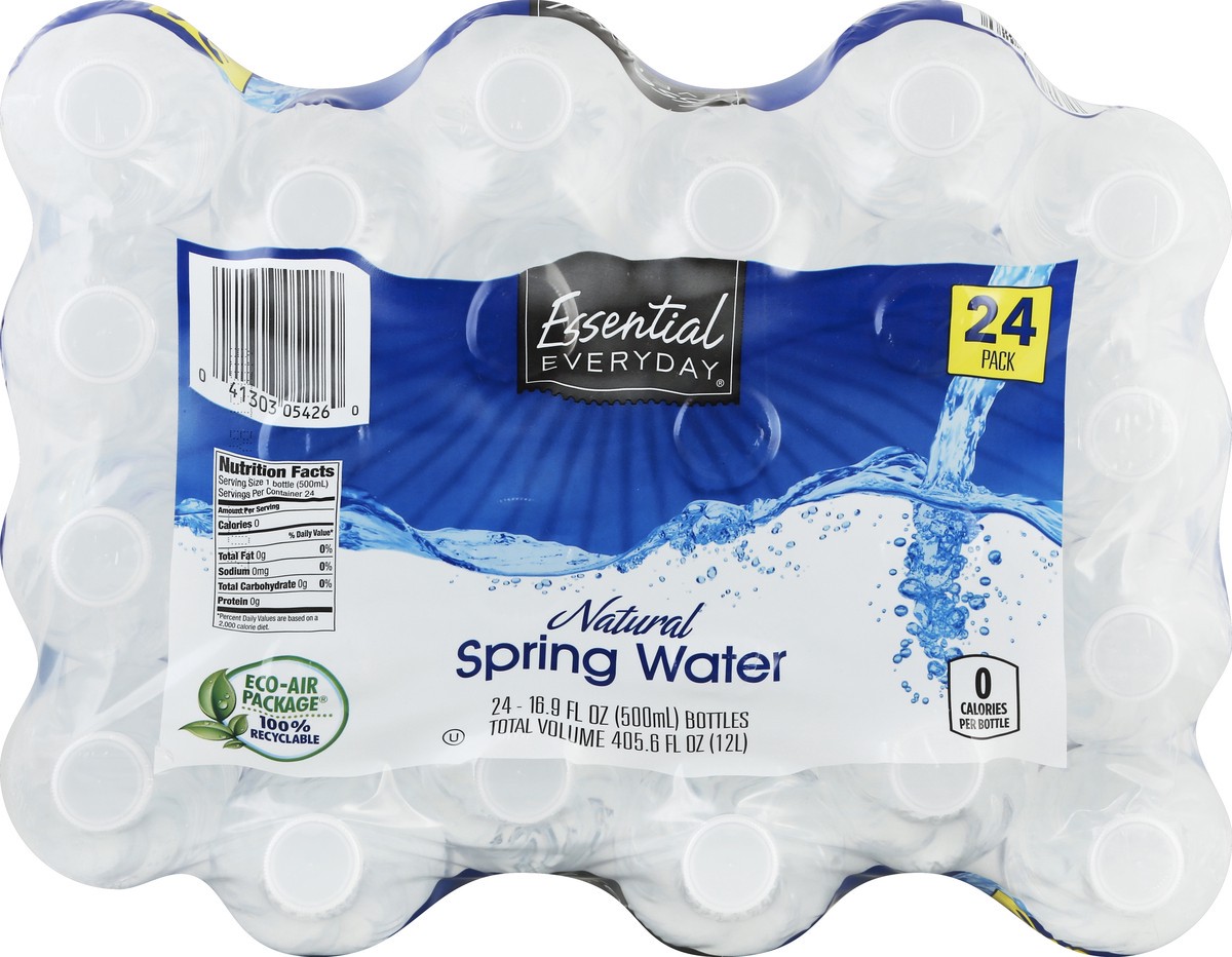 slide 5 of 6, Essential Everyday Water, Natural Spring- 24 ct, 24 ct