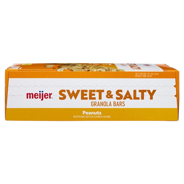 slide 9 of 29, Meijer Granola Bar Swt & Salty Peanut 18 - 22 oz, 22 oz
