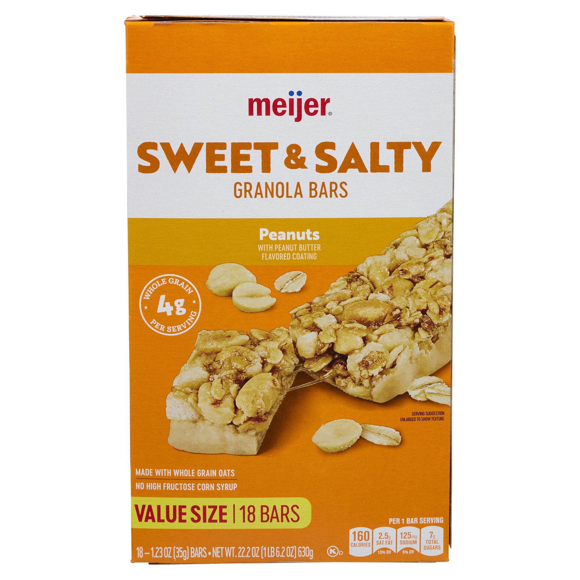 slide 28 of 29, Meijer Granola Bar Swt & Salty Peanut 18 - 22 oz, 22 oz