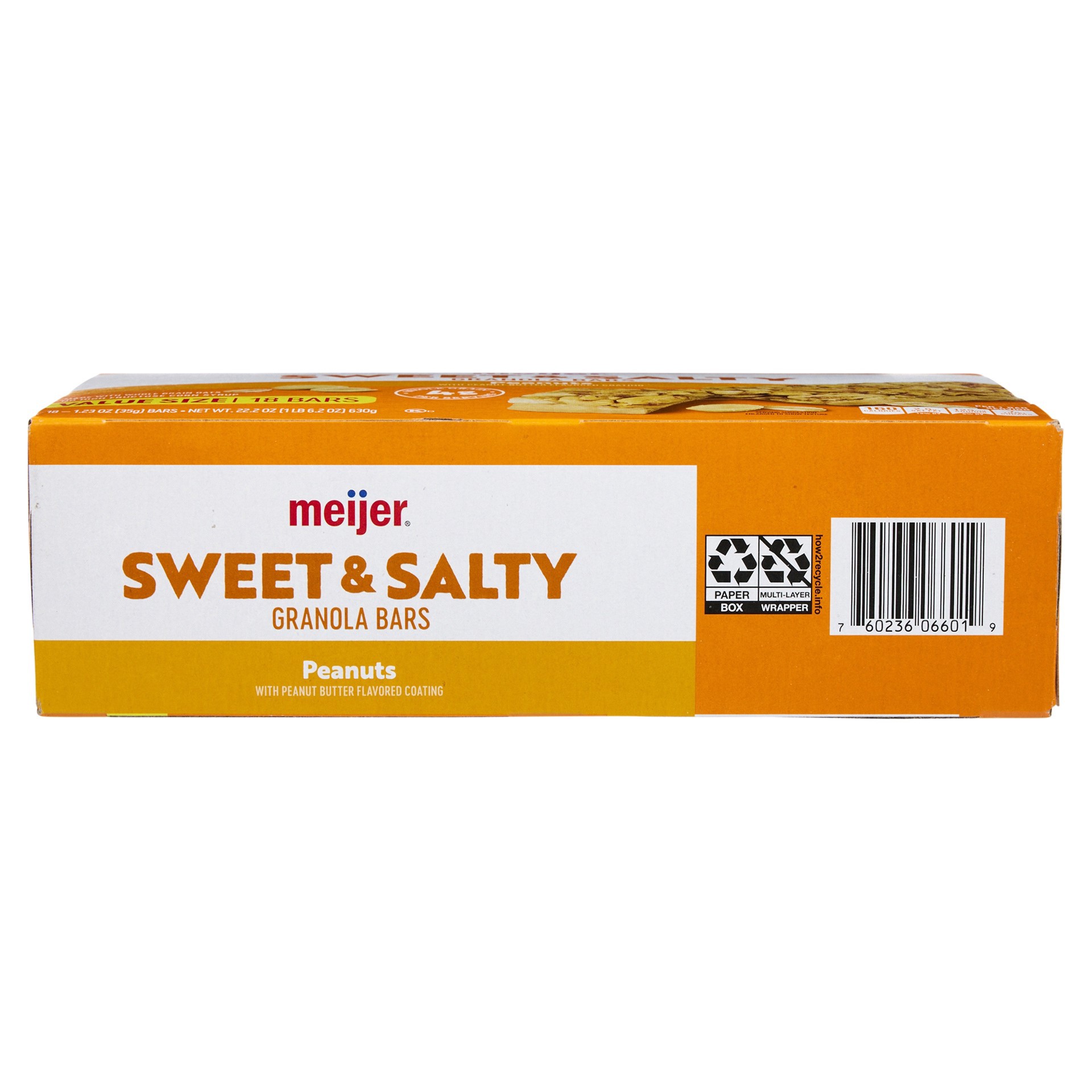 slide 21 of 29, Meijer Granola Bar Swt & Salty Peanut 18 - 22 oz, 22 oz