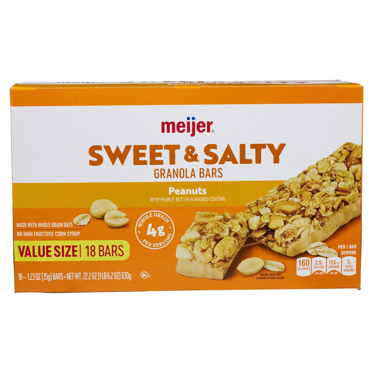 slide 1 of 29, Meijer Granola Bar Swt & Salty Peanut 18 - 22 oz, 22 oz