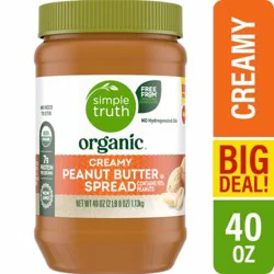 Simple Truth Organic Peanut Butter Spread 40 oz