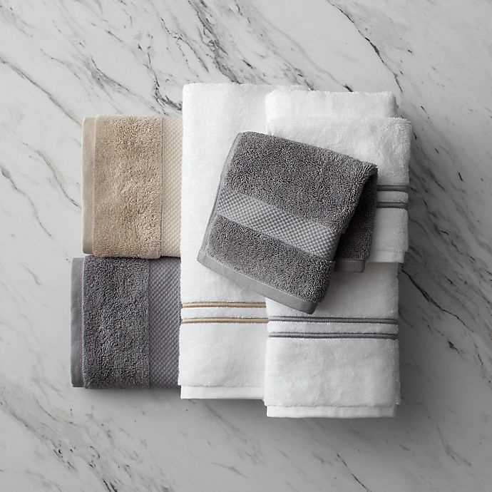 Wamsutta Bath Towel Egyptian Cotton 30 x 56 in Dove Gray
