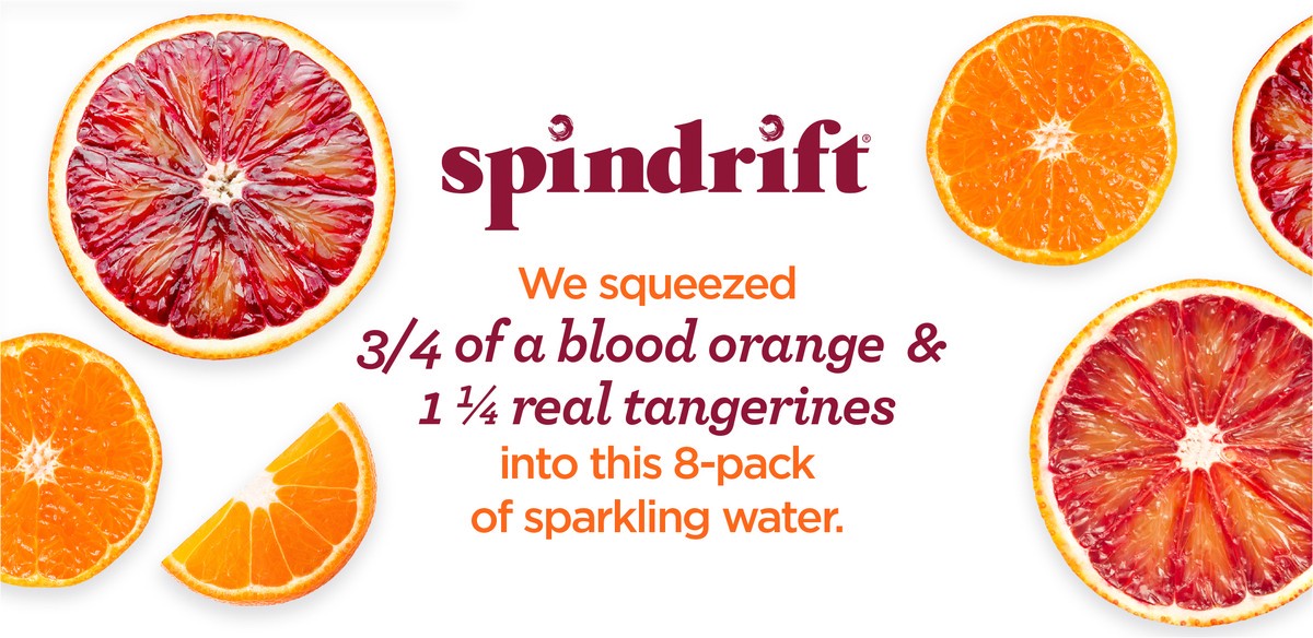 slide 5 of 7, Spindrift Blood Orange Sparkling Water - 8 ct; 12 fl oz, 17.2 fl oz