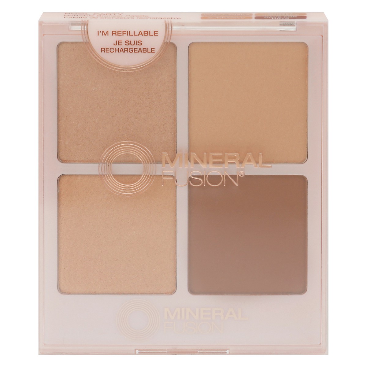 slide 1 of 9, Mineral Fusion Pool Party Refillable Bronzer Palette 0.45 oz, 1 ct