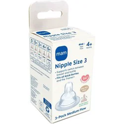 MAM Medium Flow Size 3 Nipples