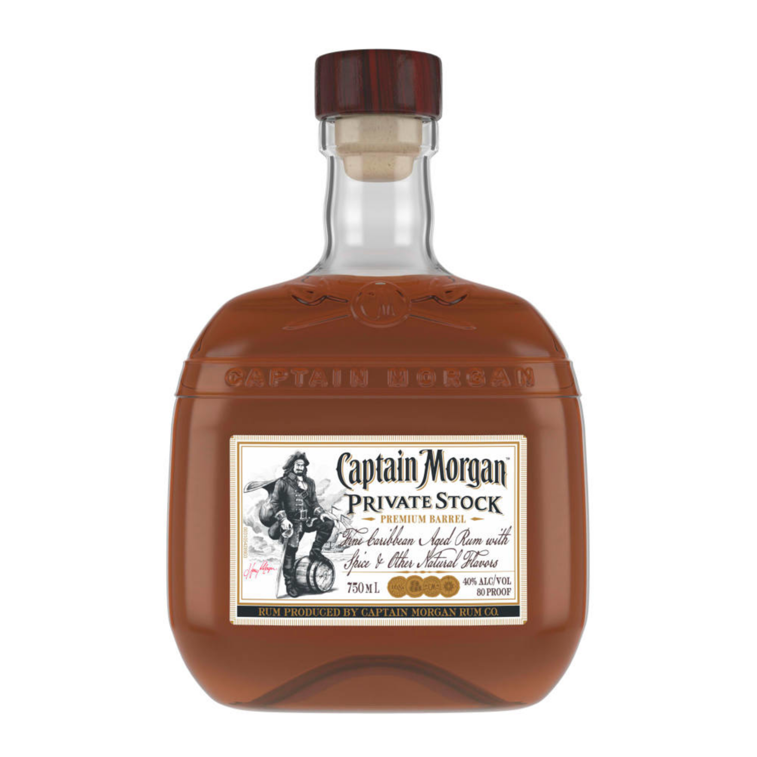 slide 3 of 4, Captain Morgan Private Stock Rum, 750 mL, 750 ml