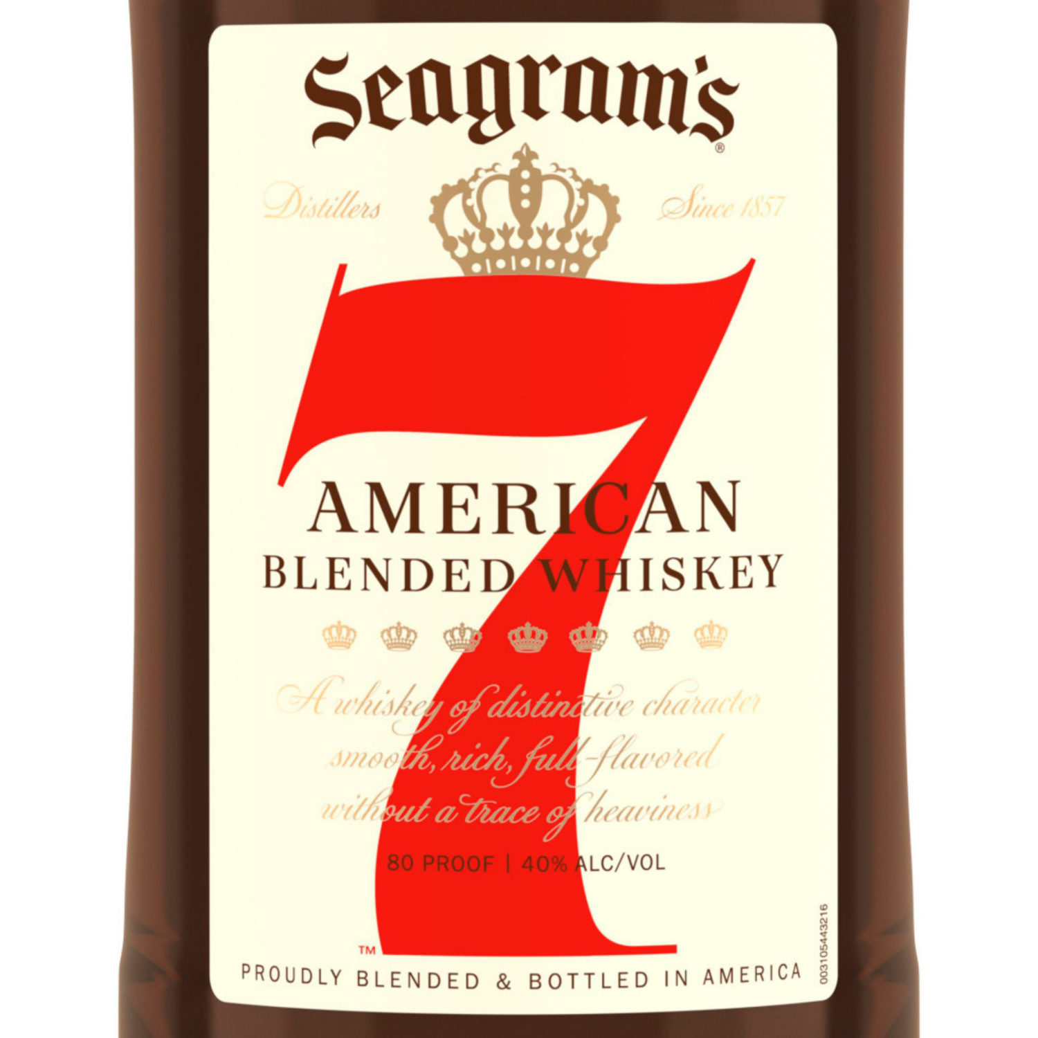 slide 3 of 3, The 7 Crown Distilling Company Seagram's 7 Crown American Blended Whiskey, 1.75 liter