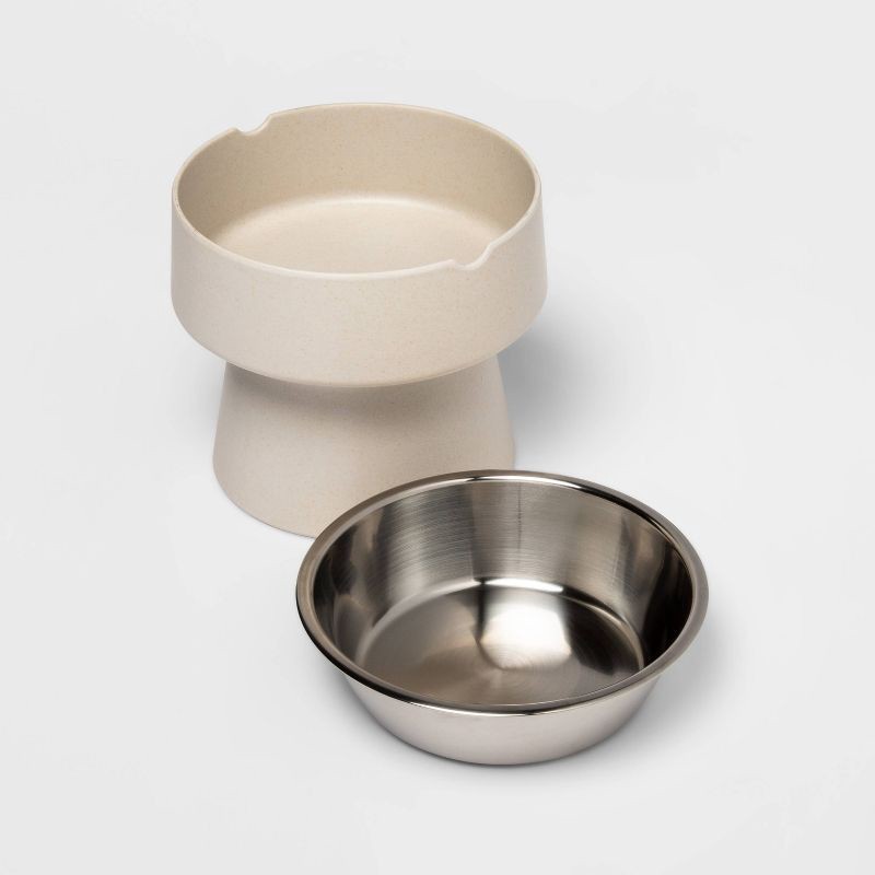 slide 2 of 3, Elevated Dog Bowl - Gray - 3.5 Cups - Boots & Barkley™, 1 ct