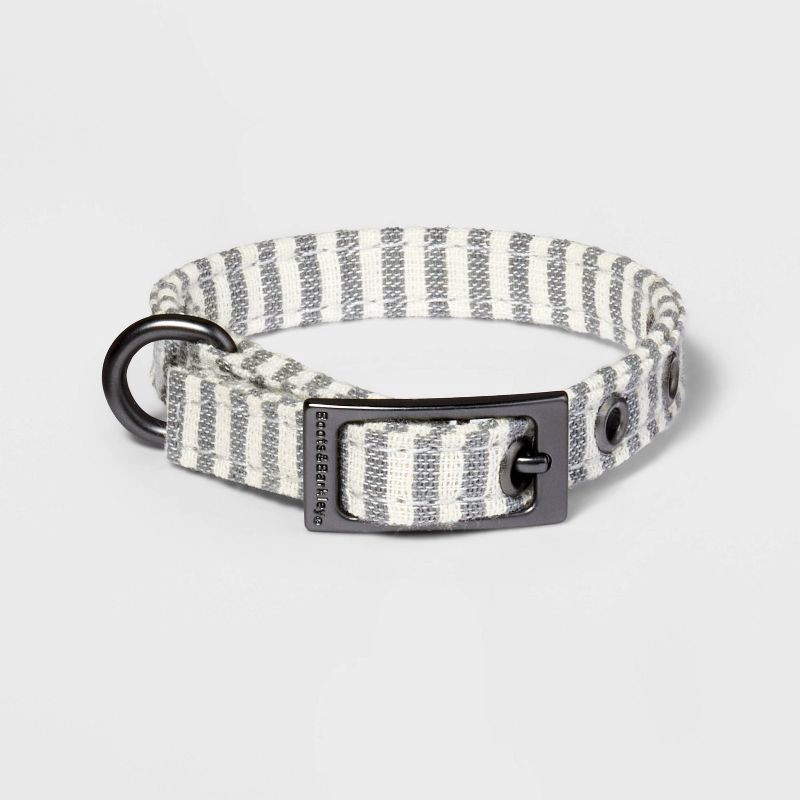 slide 1 of 3, Striped Fashion Dog Collar with Pin Buckle - XS - Boots & Barkley™, 1 ct
