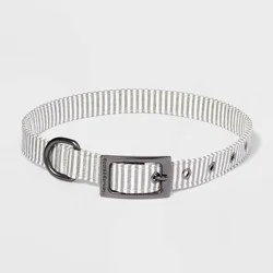 Striped Fashion Dog Collar with Pin Buckle - XL - Boots & Barkley™