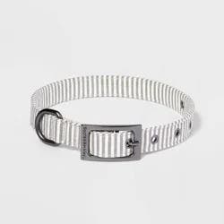 Striped Fashion Dog Collar with Pin Buckle - L - Boots & Barkley™