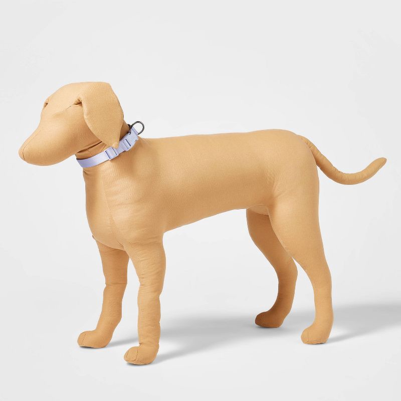 slide 3 of 3, Basic Dog Adjustable Collar with Color Matching Buckle - L - Lilac - Boots & Barkley™, 1 ct