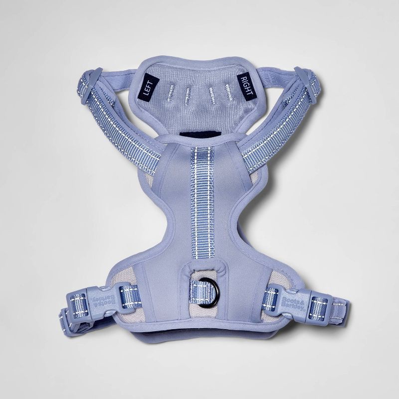slide 4 of 4, Reflective + Comfort Adjustable Dog Harness - Lilac - S - Boots & Barkley™, 1 ct