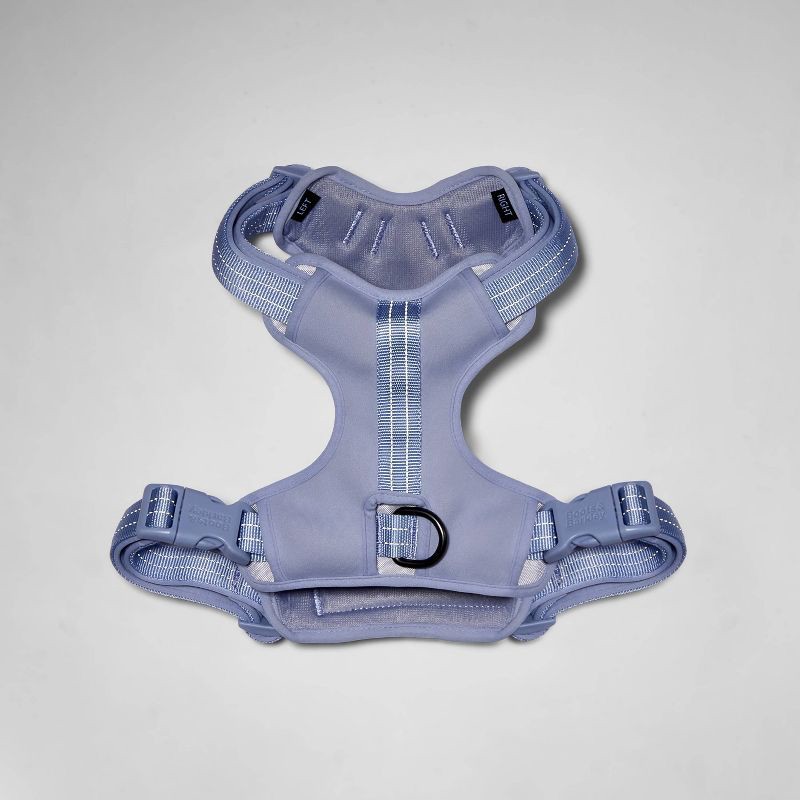 slide 4 of 4, Reflective + Comfort Adjustable Dog Harness - Lilac - L - Boots & Barkley™, 1 ct
