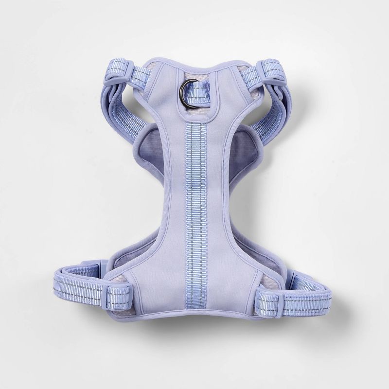 slide 2 of 4, Comfort and Reflective Adjustable Dog Harness - Lilac - M - Boots & Barkley™, 1 ct