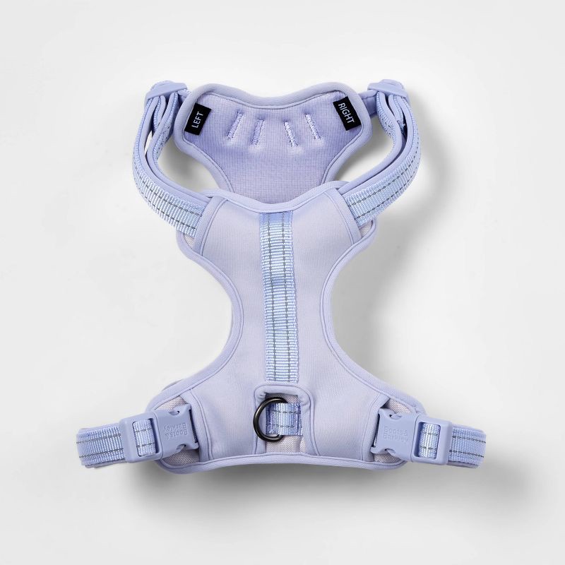 slide 3 of 4, Comfort and Reflective Adjustable Dog Harness - Lilac - M - Boots & Barkley™, 1 ct