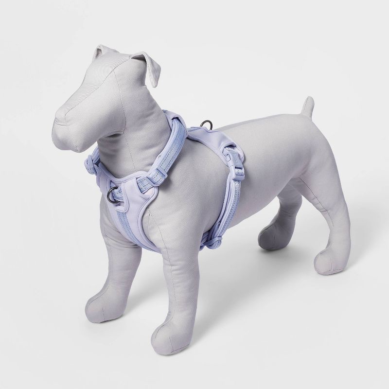 slide 1 of 4, Comfort and Reflective Adjustable Dog Harness - Lilac - M - Boots & Barkley™, 1 ct