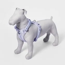 Comfort and Reflective Adjustable Dog Harness - Lilac - M - Boots & Barkley™