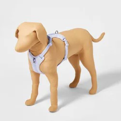 Reflective + Comfort Adjustable Dog Harness - Lilac - XL - Boots & Barkley™: Clip-In Clasp, Reflective, Adjustable