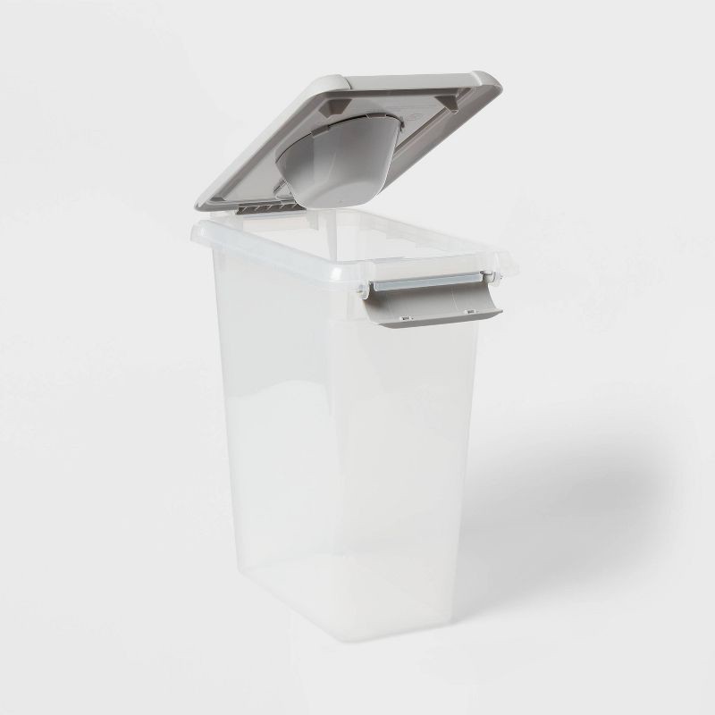 slide 3 of 4, Pet Food Storage Tub with Built-in Scoop - 8lbs - up&up™, 8 lb