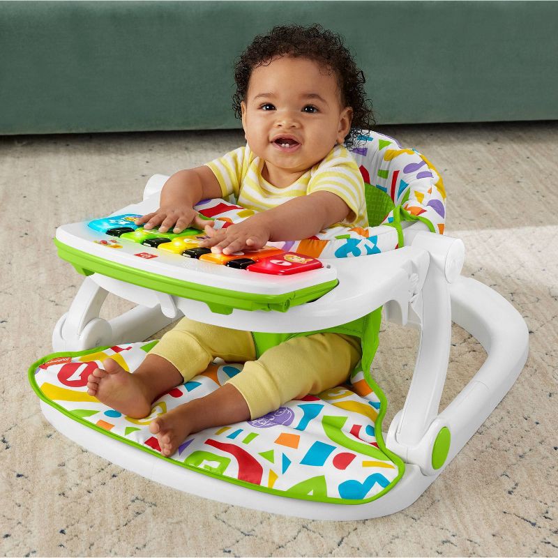 slide 3 of 6, Fisher-Price Kick & Play Deluxe Sit-Me-Up Infant Seat, 1 ct