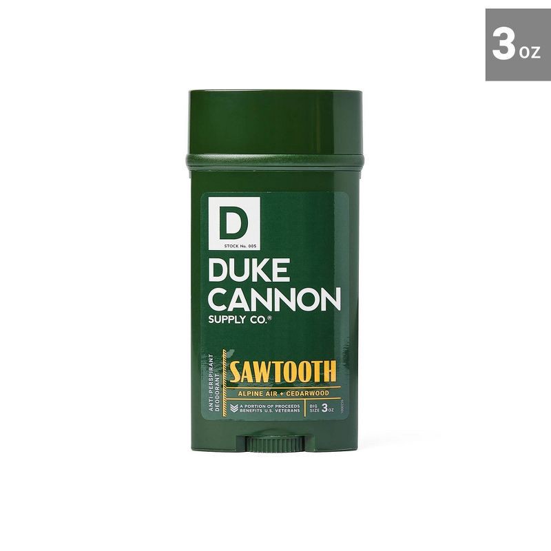slide 1 of 1, Duke Cannon Supply Co. Duke Cannon Antiperspirant & Deodorant - Sawtooth - Maximum-Strength Antiperspirant for Men - Scented - 3 oz, 3 oz