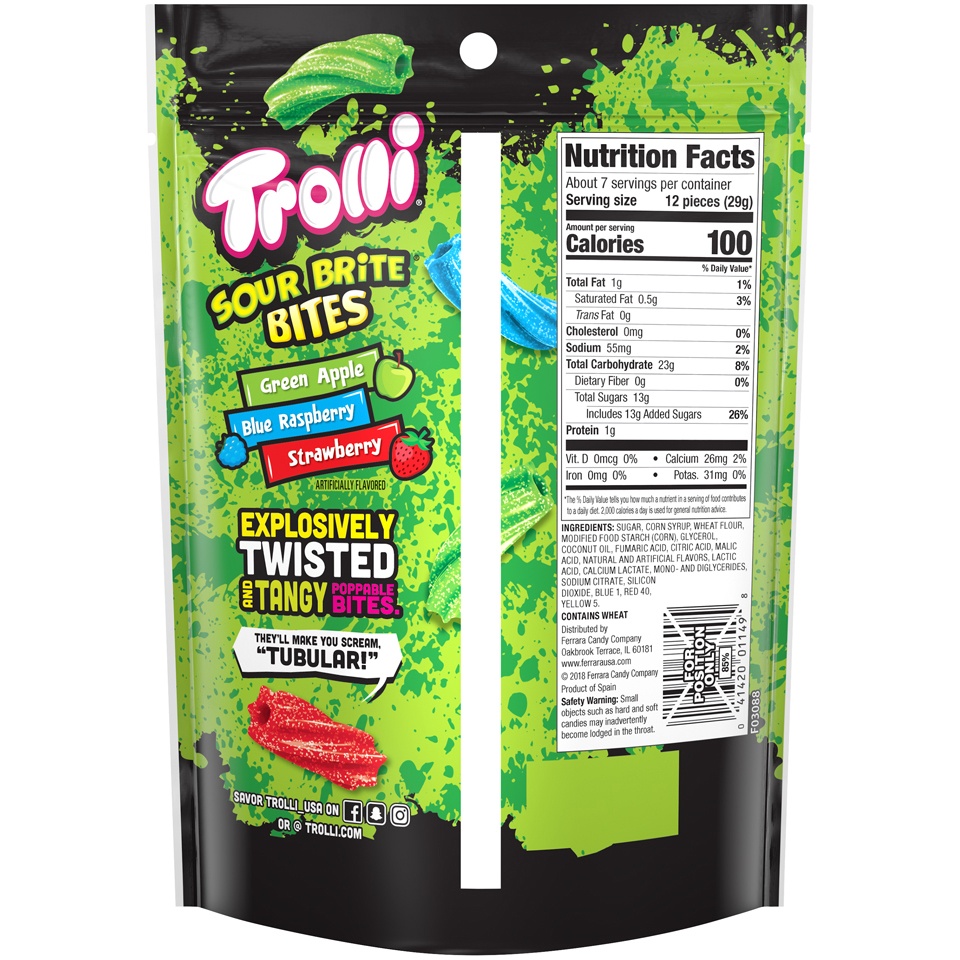 slide 2 of 2, Trolli Assorted Sour Brite Bites, 7.25 oz