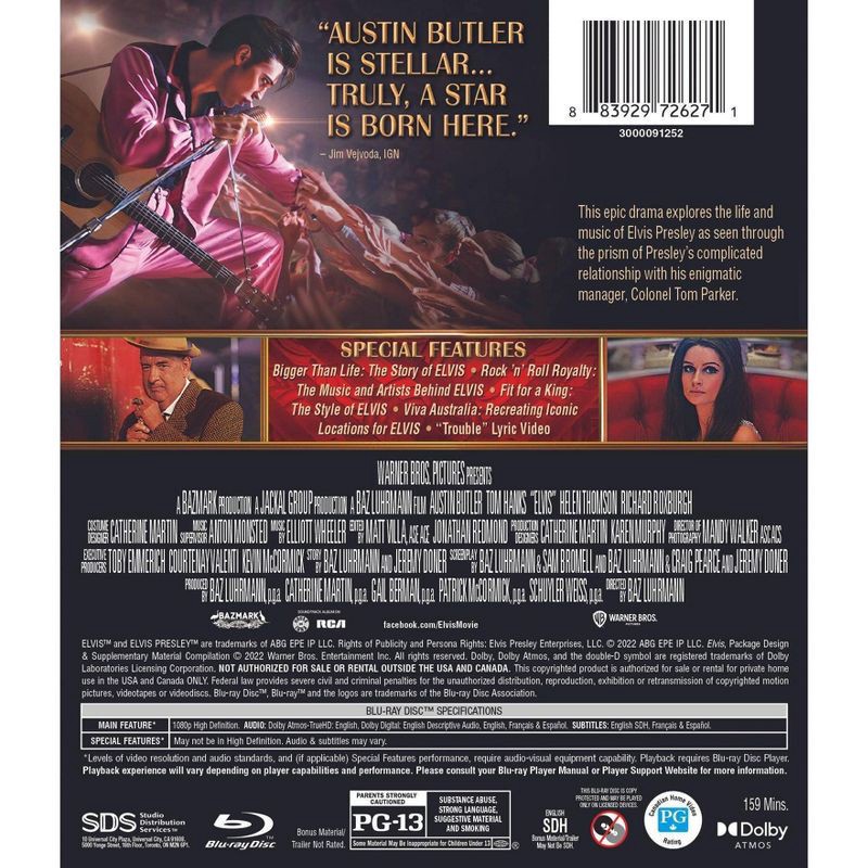 slide 3 of 3, Warner Home Video Elvis (Blu-ray), 1 ct