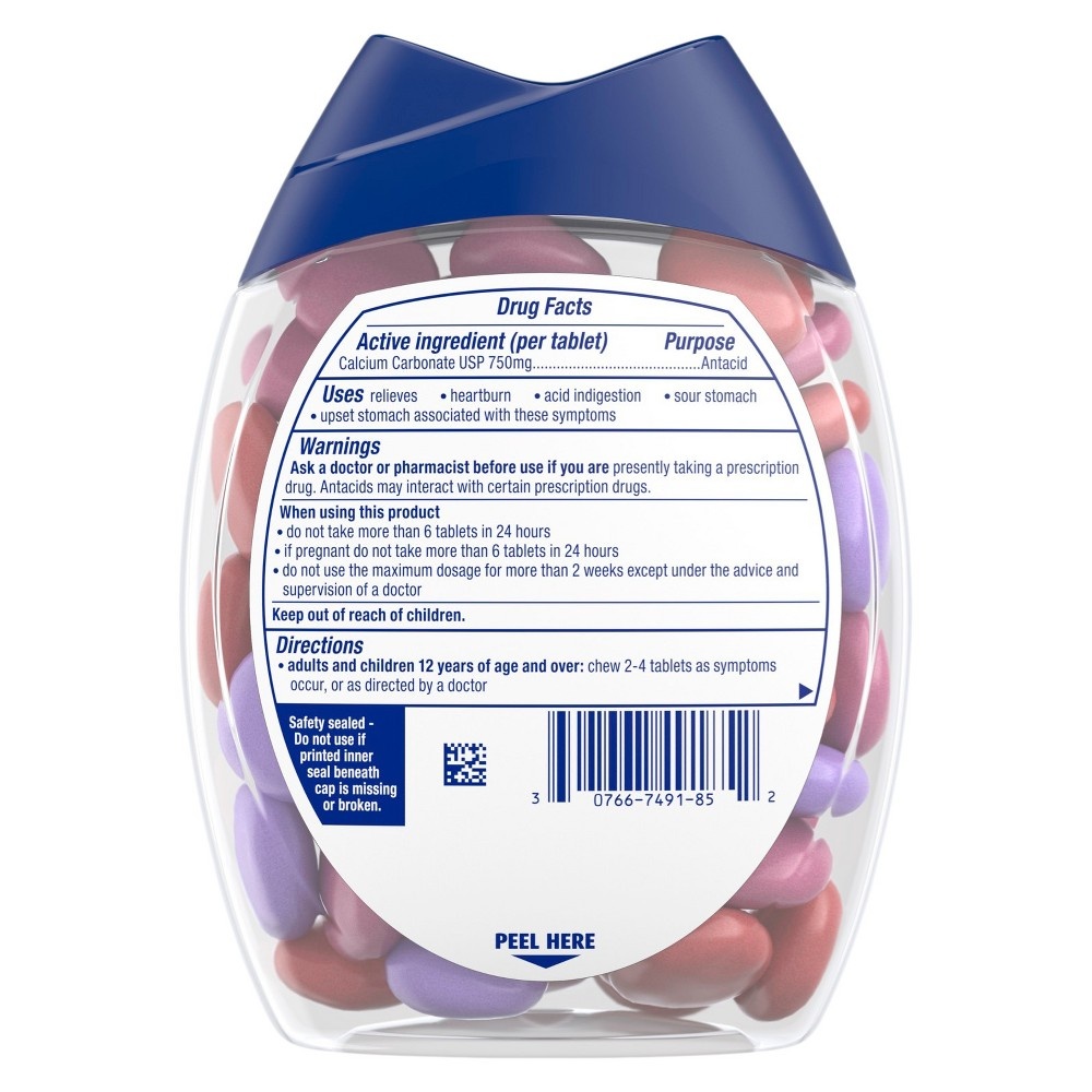 slide 2 of 6, Tums Chewy Bites Extra Strength Antacid Assorted Berry 60ct, 60 ct