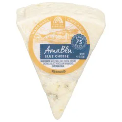 Caves of Faribault Amablu Pre-Cut Blue Cheese Wax Wedge