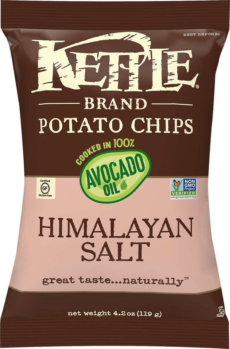 slide 6 of 7, Kettle Brand Avocado Oil Himalayan Salt Potato Chips, 4.2 oz