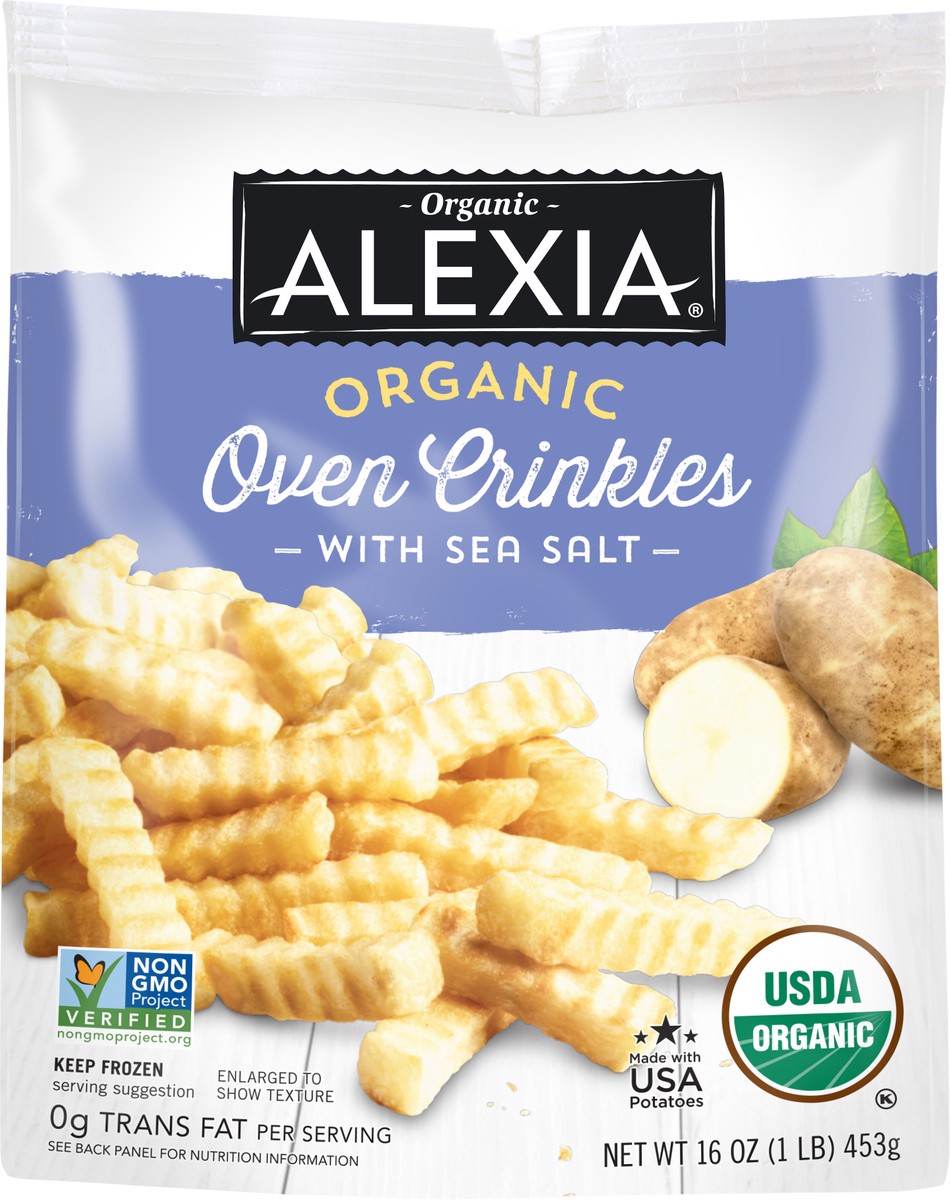 slide 4 of 8, Alexia Organic Oven Crinkles With Sea Salt, 16 oz