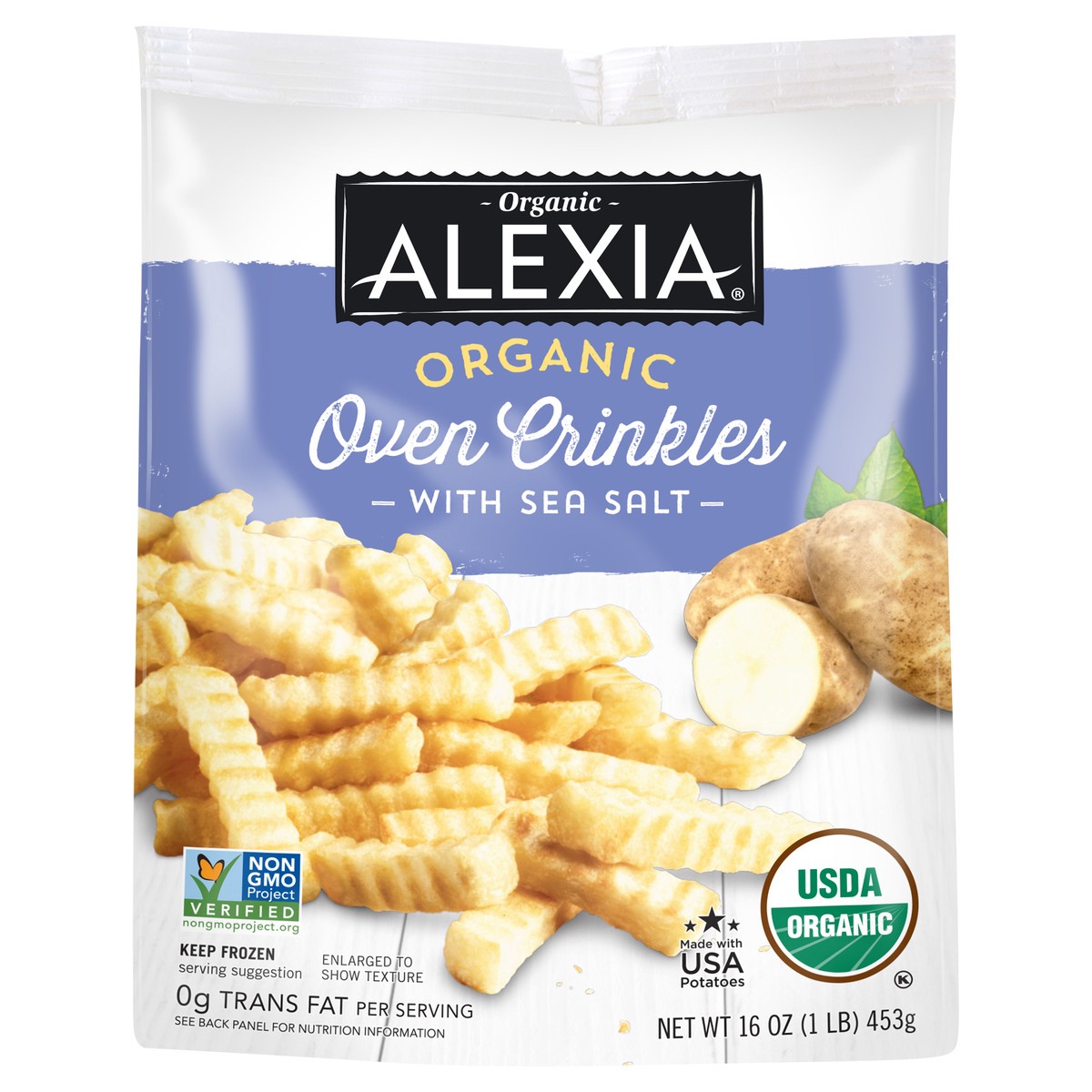 slide 6 of 8, Alexia Organic Oven Crinkles With Sea Salt, 16 oz