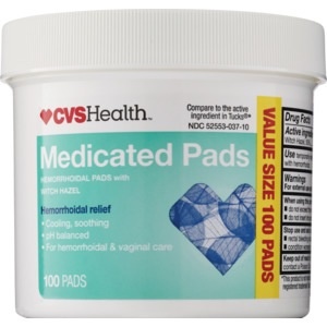 slide 1 of 1, CVS Health Medicated Pads, 100 ct