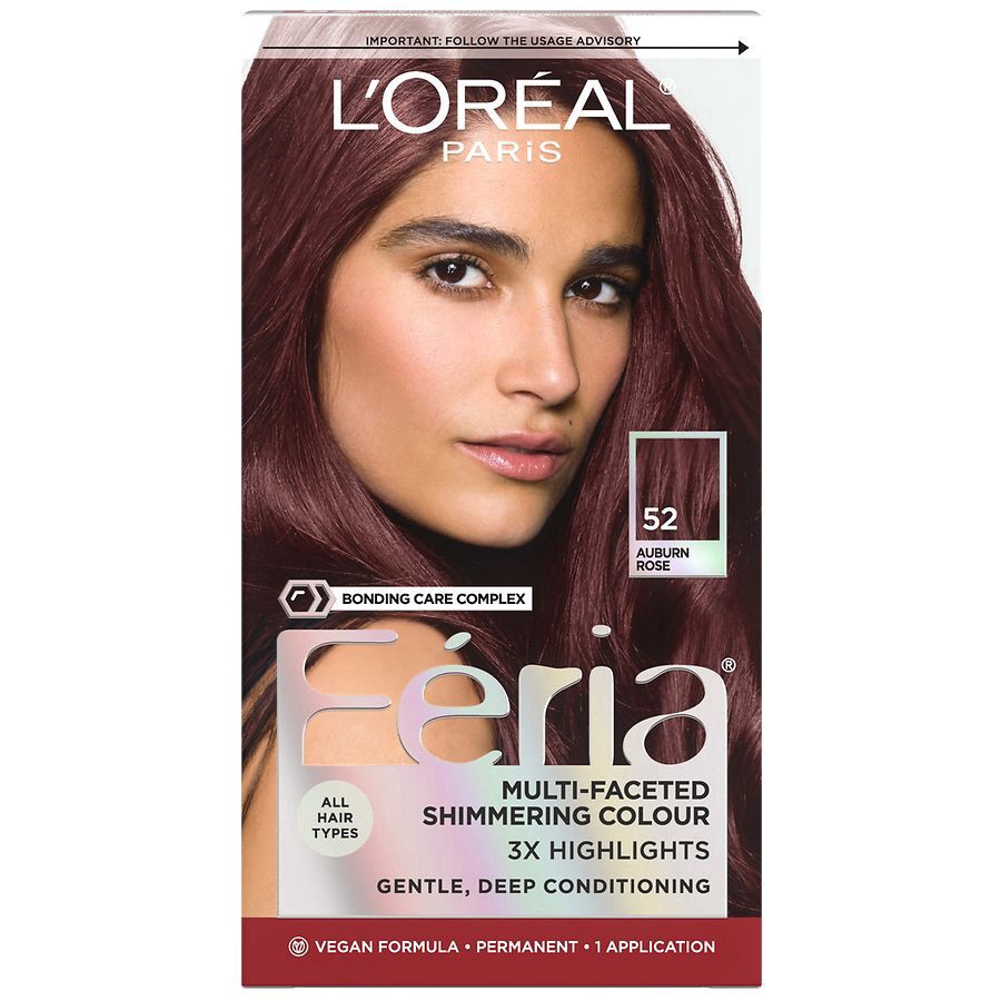 slide 1 of 5, L'Oréal Fería 52 Auburn Rose Permanent Hair Color 1 ea, 1 ct