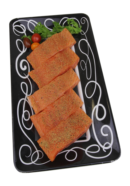slide 1 of 1, Sweet Bourbon Atlantic 4Oz Salmon Fillets, 4 oz