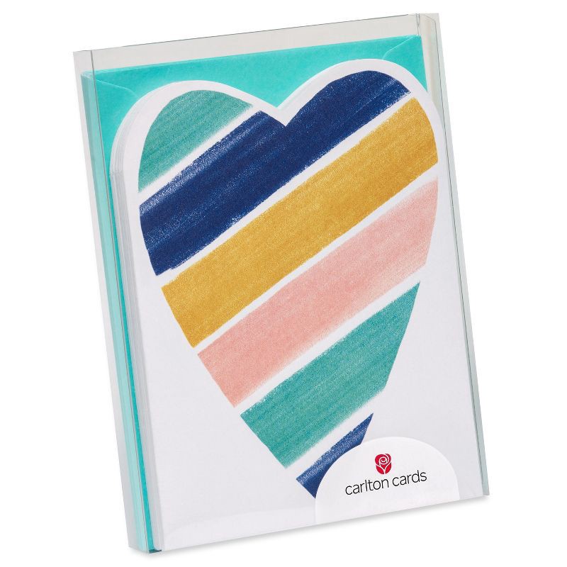 slide 6 of 6, American Greetings 10ct 'Thank you' Heart Cut Out Cards, 10 ct