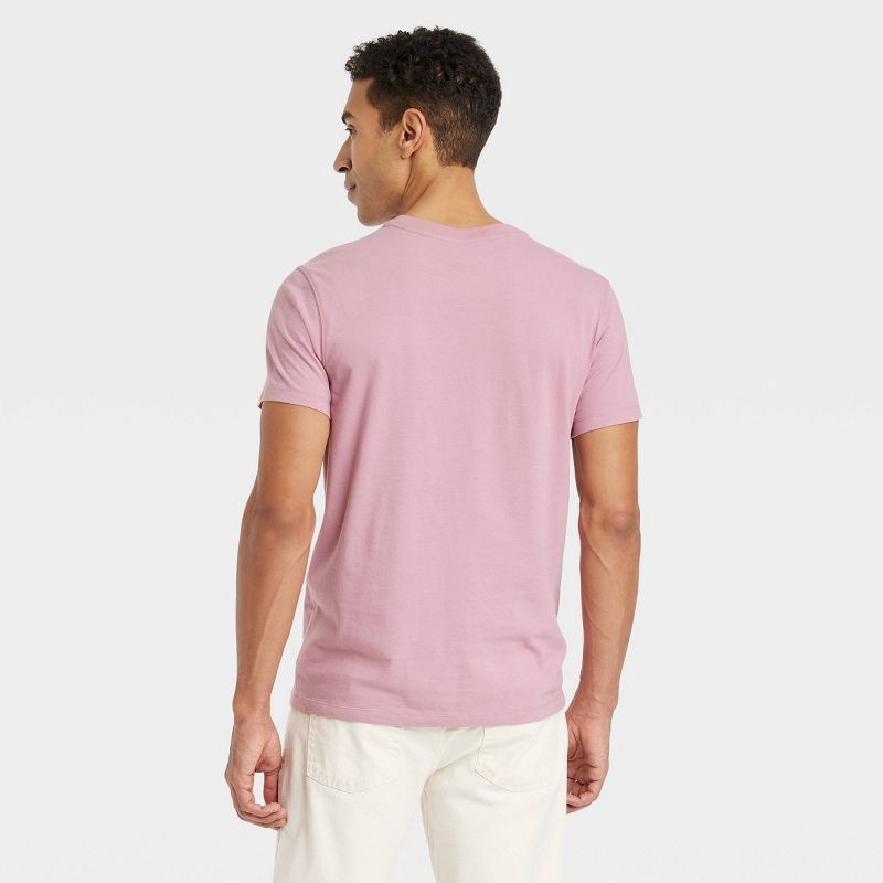 slide 2 of 3, Men's Every Wear Short Sleeve T-Shirt - Goodfellow & Co™ Old Rose XXL, 1 ct