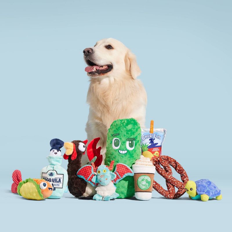 slide 6 of 6, BARK Eduardo The Shrimp Taco Dog Toy, 1 ct