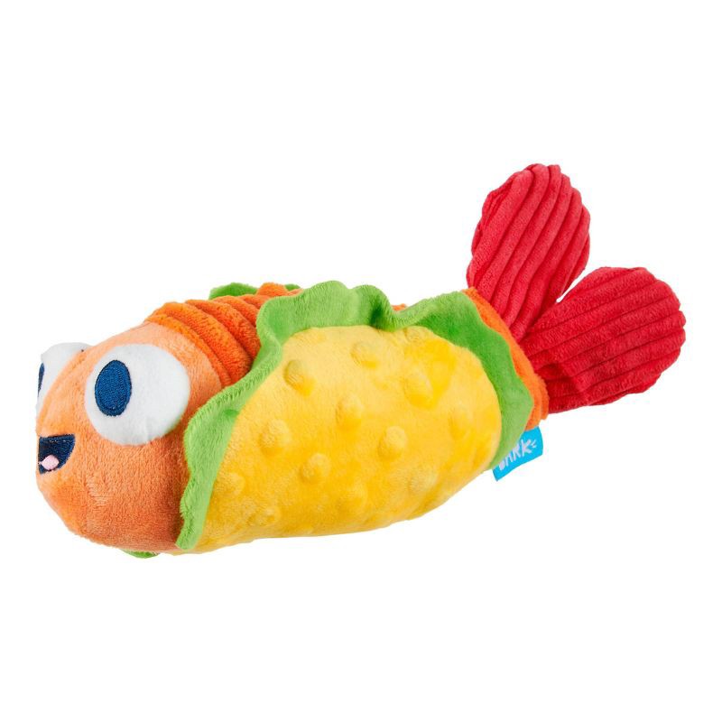slide 1 of 6, BARK Eduardo The Shrimp Taco Dog Toy, 1 ct