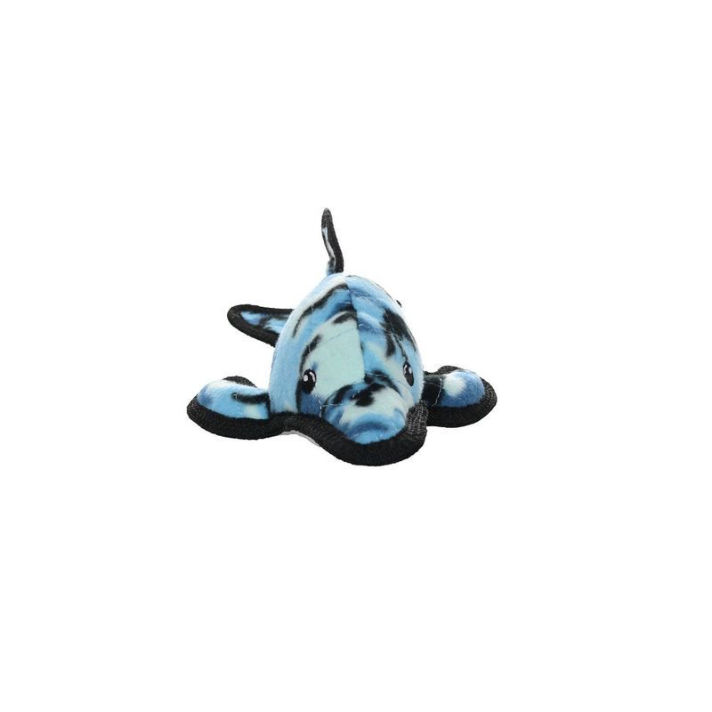 slide 3 of 6, Tuffy Ocean Creature Dolphin Dog Toy - Blue Camouflage, 1 ct