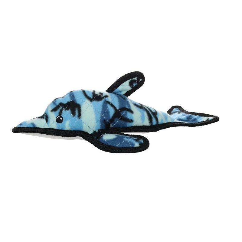 slide 1 of 6, Tuffy Ocean Creature Dolphin Dog Toy - Blue Camouflage, 1 ct