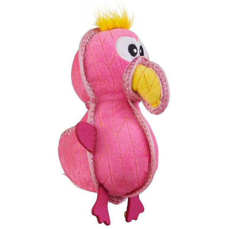 slide 3 of 4, Outward Hound Xtreme Seamz Flamingo Bird Pet Toy - Pink, 1 ct