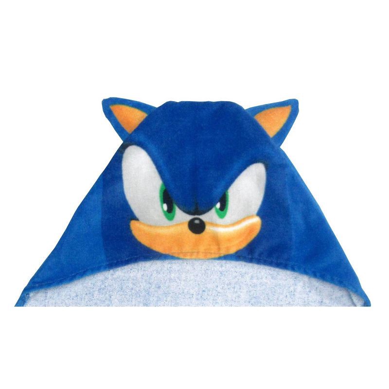 slide 2 of 5, Sonic the Hedgehog Kids' Hooded Bath Towel, 1 ct