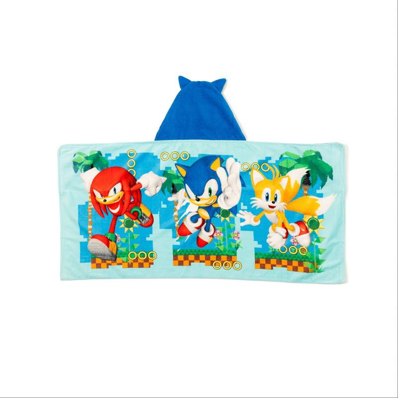 slide 4 of 5, Sonic the Hedgehog Kids' Hooded Bath Towel, 1 ct