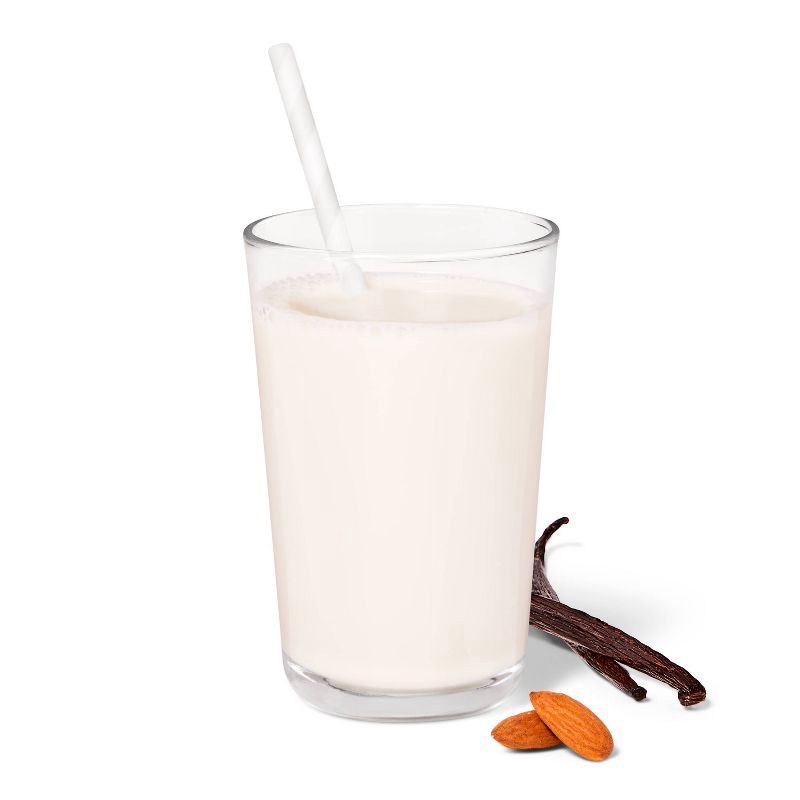 slide 2 of 4, Plant Based Unsweetened Vanilla Almond Milk - 0.5gal - Good & Gather™, 1/2 gal