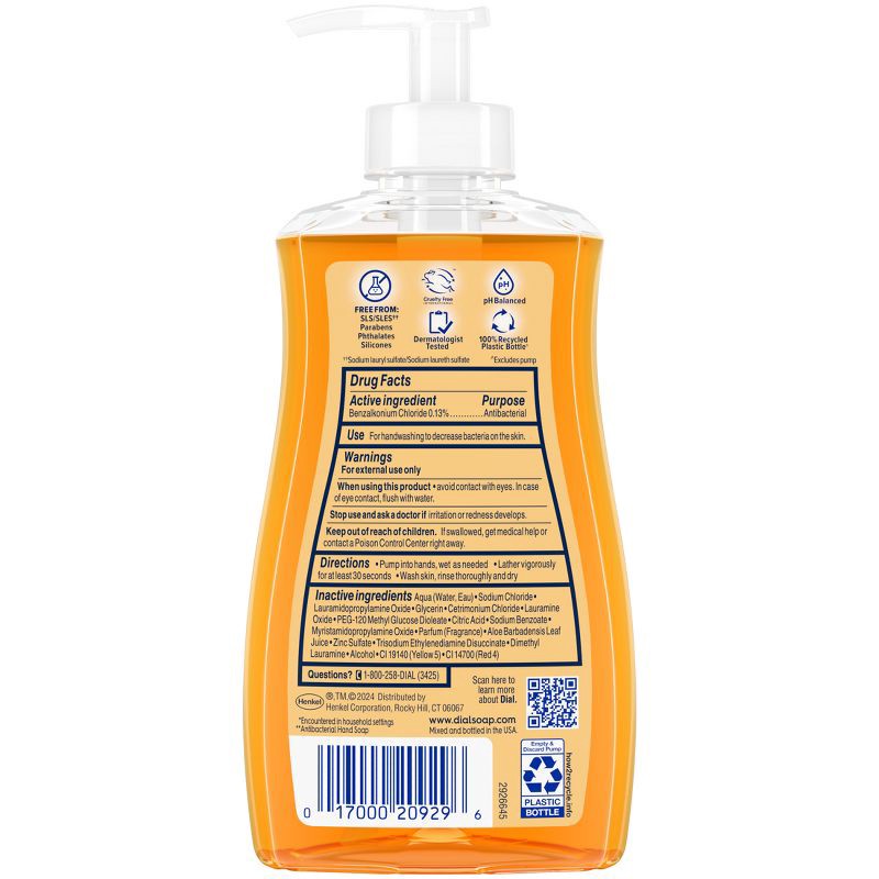 slide 10 of 11, Dial Antibacterial Liquid Hand Soap Pump - Original - 11 fl oz, 11 fl oz