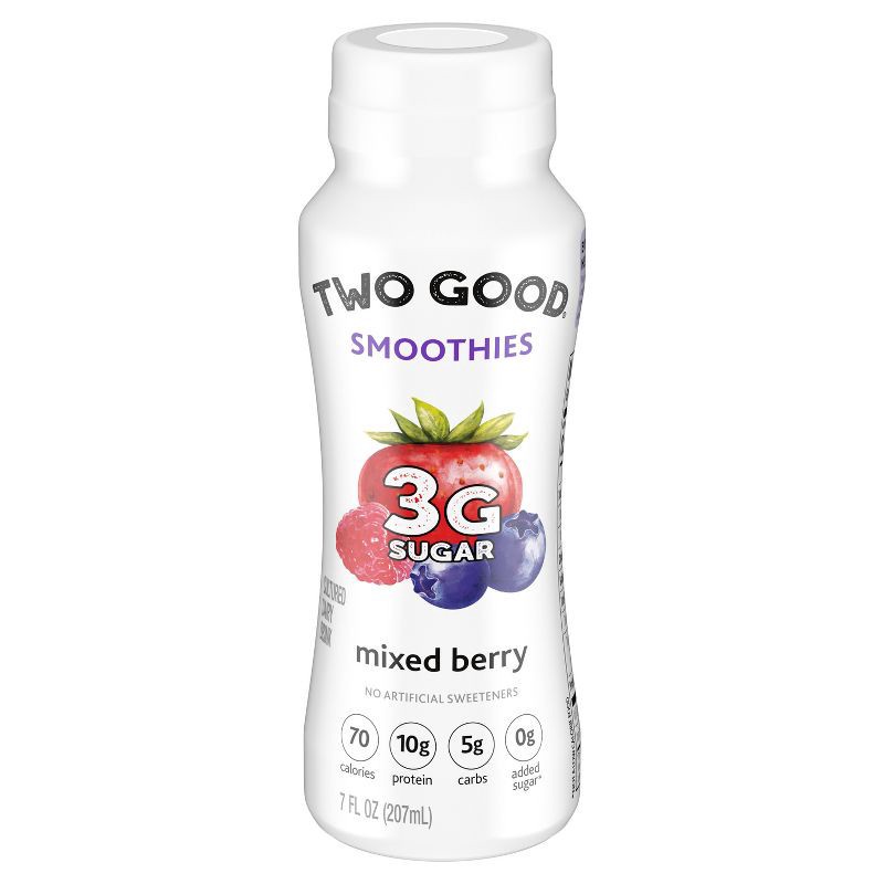 slide 2 of 10, Two Good Mixed Berry Greek Yogurt Smoothie - 7 fl oz, 7 fl oz