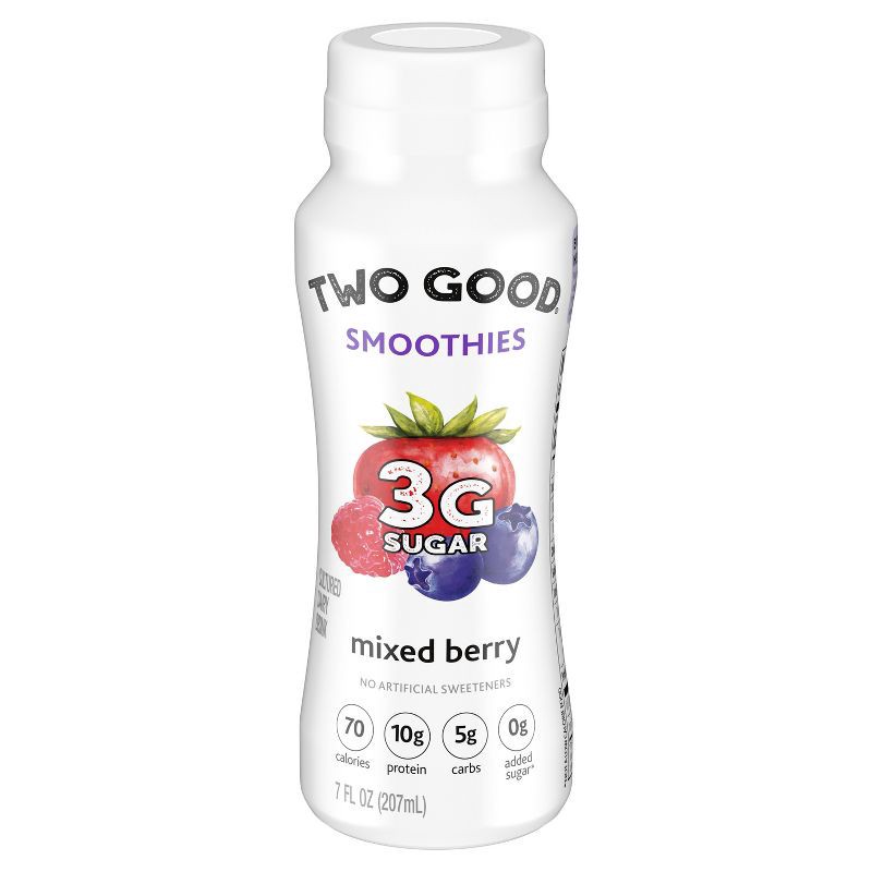slide 2 of 8, Two Good Mixed Berry Greek Yogurt Smoothie - 7 fl oz, 7 fl oz